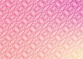 Gradient soft pink art line pattern background vector