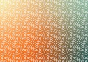 Orange swirl pattern line gradient background vector