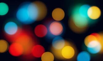 bokeh effect background with colorful light reflections vector