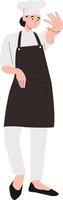 Professional Chef with Apron vector