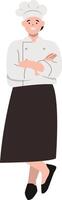 Professional Chef Illustration Isolated on White Background vector