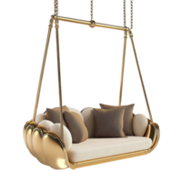 Swing Suspended from a Chain on Transparent Background png