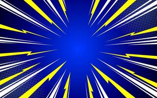 Comic background. Pop art texture. Anime design with explosion effect for printing. Halftone background. vector