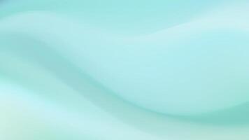 Soft and airy abstract banner with a flowing light teal wave. vector