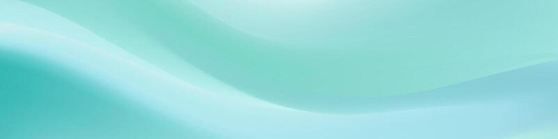Simple and elegant abstract element with a flowing light teal wave. vector