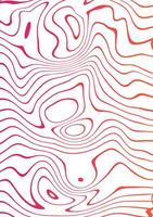 Abstract background with liquify wavy lines in red and white colors. illustration. vector