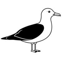 Seagull Silhouette Bird Design for Inspirational Visual Projects vector