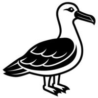 Minimalist Duck and Bird Silhouette Artwork for Home Decor vector