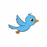 Minimalist Cute Bird Clip Art for Kids Adorable Child Bird Illustrations Perfect for Creative Projects vector