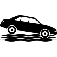 Car Silhouette Illustration Minimalistic Design for Creative Automotive Concepts vector