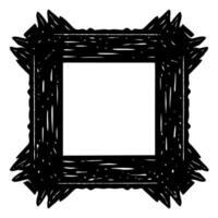 Vintage Wooden Frame with Natural Texture for Decoration vector