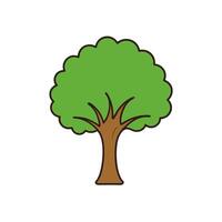 Lush Green Tree Illustration for Artistic and Decorative Use vector
