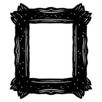 Rustic Wooden Frame for Home Decor and Art Display Ideas vector