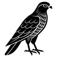 Elegant Bird Silhouette for Nature Themed Projects and Creative Designs vector
