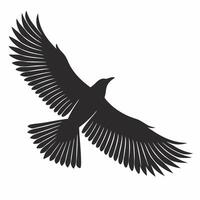 Bird Flying Silhouette Illustration Perfect for Art and Design Projects vector