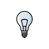 bulb icon design template elegant style art vector