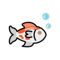 fish icon design template elegant style art vector