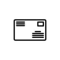 postcard icon design template elegant style art vector