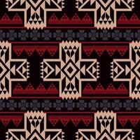 Rustic Native American geometric pattern. Colorful aztec southwestern geometric shape seamless pattern. Ethnic geometric pattern use for textile, home decoration elements, upholstery, etc. vector