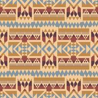 Colorful beige Native American geometric pattern. Aztec southwestern geometric shape seamless pattern. Ethnic geometric pattern use for textile, home decoration elements, upholstery, etc. vector