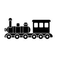 a black and white illustration of a train vector