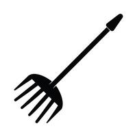 a black and white illustration of a rake vector