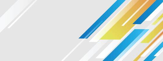 Abstract banner background. Modern gradient blue and yellow geometric shapes design. vector