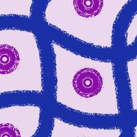 pattern strokes. Creative dynamic texture with scribble brush strokes, vibrant circles. Endless background design, repeating print for modern trendy textiles, wraps. vector