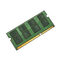 Illustration of ram memory vector
