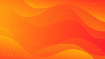 abstract orange waves background. Geometric element vector