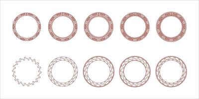 Chinese New Year Circle Frame vector