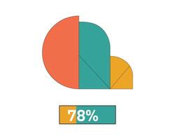 Colorful pie charts,-infographic-elements,-data-visualization,-circular-diagrams. vector