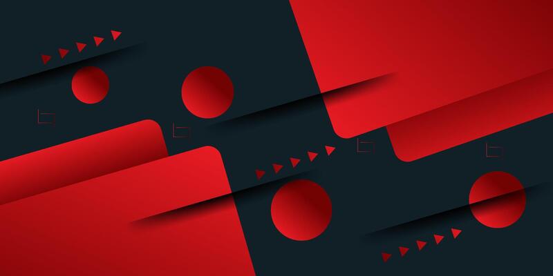 Abstract futuristic design on grey background with overlapping bright red square geometric pattern. Cool pattern design with simple style background. Eps10