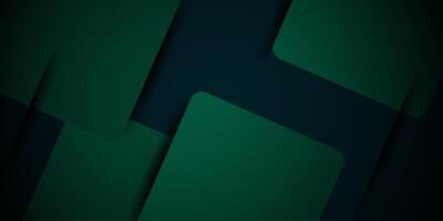 Abstract green geometric background overlapping template with simple rounded square pattern. Green background with trendy shape design. Eps10 vector