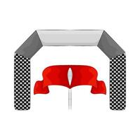 finish gate illustration vector