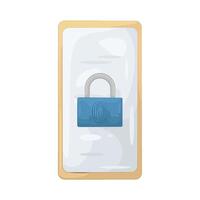 Illustration of Mobile Security vector