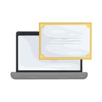 Illustration of Digital Certificate vector