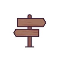 signpost icon on white vector