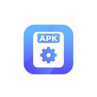 apk file icon for apps vector