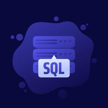 sql servidor icono, diseño vector
