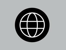Globe icon. World sign. Global earth symbol. World internet icon. Global isolated on white background. vector