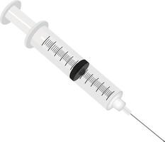 An injection needle on a white background vector
