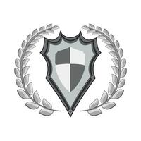 Classic Laurel Wreath and Shield vector
