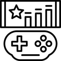 Level Up Line Icon vector