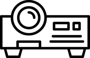 Projector Line Icon vector