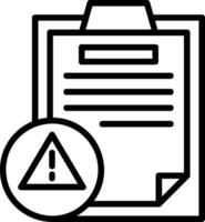 Error Line Icon vector