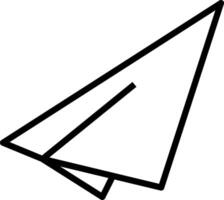 Paper Plane Line Icon vector