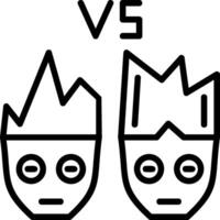 Pvp Line Icon vector