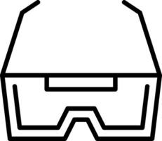 VR Glasses Line Icon vector