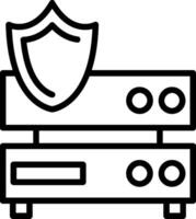 Secured Backup Icon vector